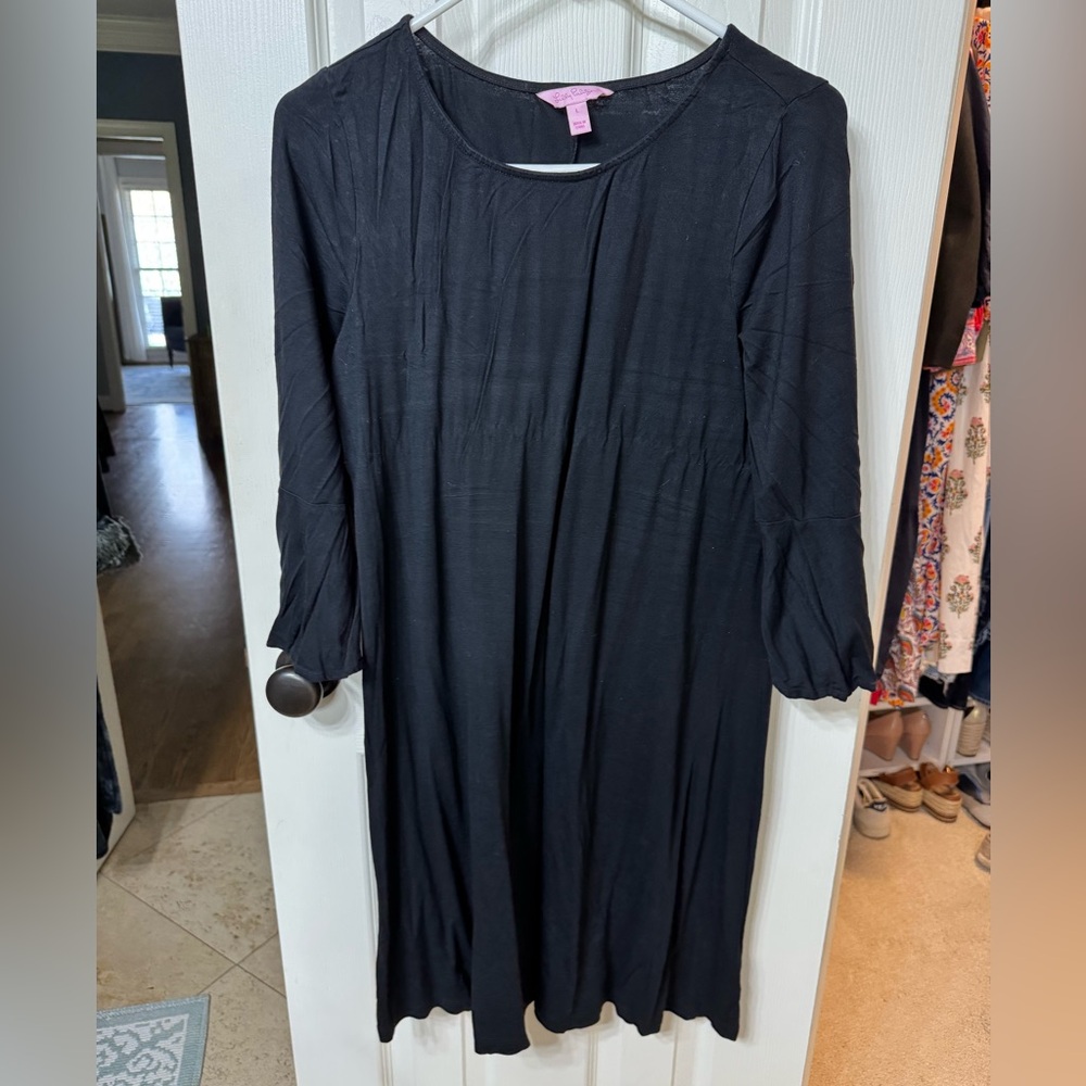 Lilly Pulitzer Black Long Sleeve Dress